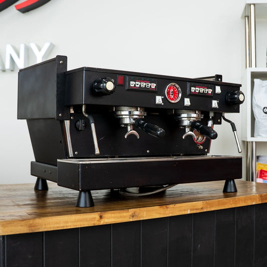 Custom Black La Marzocco Linea AV 2 Group Espresso Machine Service