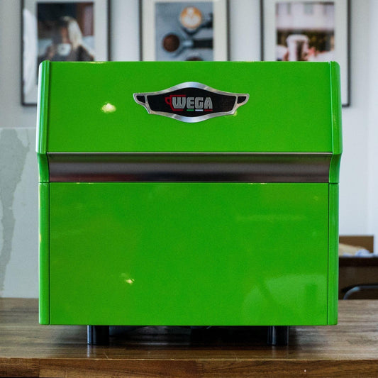 Pre Loved Hulk Green Wega Atlas Compact 2 Group Coffee Machine