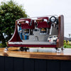EX DEMO FABER 2 GROUP ESE POD MACHINE BURGUNDY