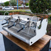 3 Group Pre Loved Custom white & bronze Synesso Coffee Machine - Australia - Di Pacci