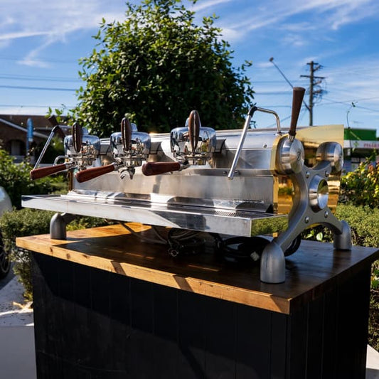 Custom Gold Plated 3 Pre Loved 3 Group Slayer Espresso Coffee Machine