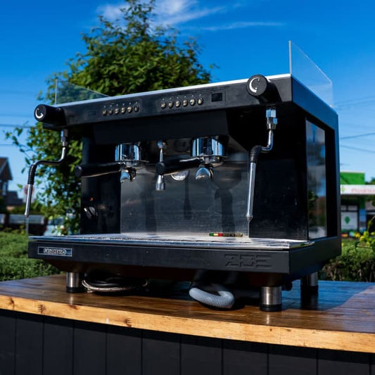 Used Sanremo Zoe Competition Tall Black 2 Group Coffee Machine