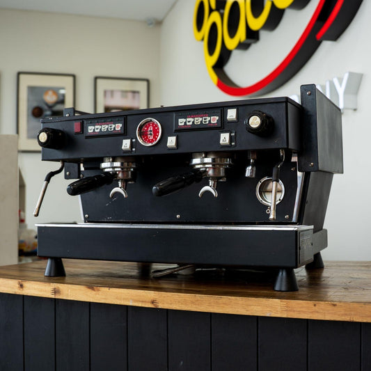 Custom Black La Marzocco Linea AV 2 Group Espresso Machine Service