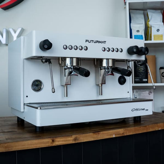 Pre Loved 2 group Futurmat Ottima Tall Cup 15Amp coffee Machine