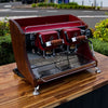 EX DEMO FABER 2 GROUP ESE POD MACHINE BURGUNDY
