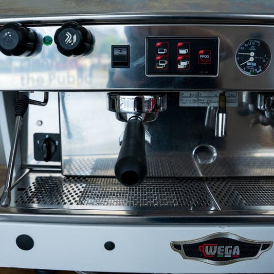 Used Wega Atlas 2 Group White 15 Amp Coffee Machine