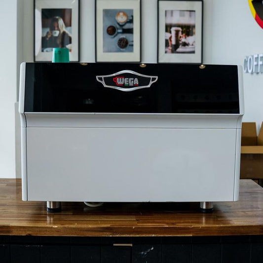 Used Wega Atlas 2 Group White 15 Amp Coffee Machine