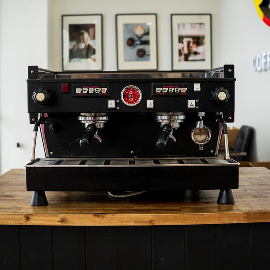 Custom Black La Marzocco Linea AV 2 Group Espresso Machine Service