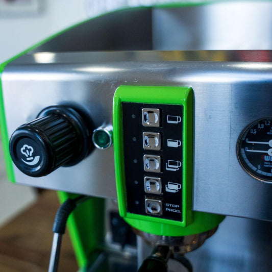 Pre Loved Hulk Green Wega Atlas Compact 2 Group Coffee Machine