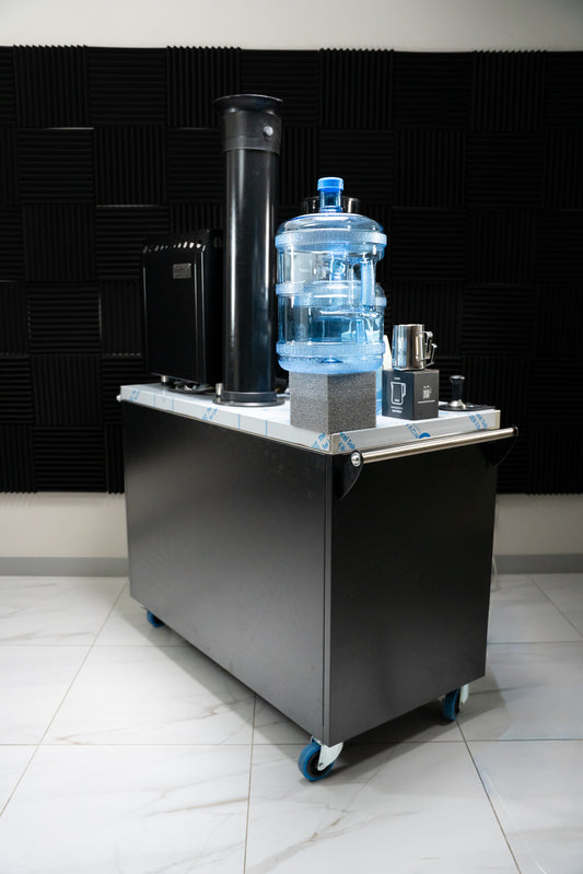10 Amp Coffee Cart Package With 1200MM Stainless Steel Cart