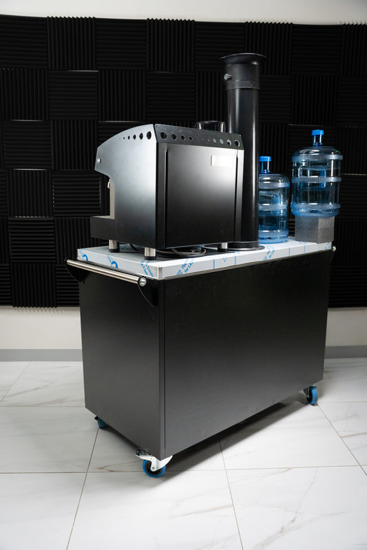 10 Amp Coffee Cart Package With 1200MM Stainless Steel Cart