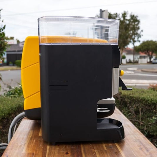 Appia II 10 Amp Yellow Café Machine + Mythos Electronic Grinder - Australia - Di Pacci