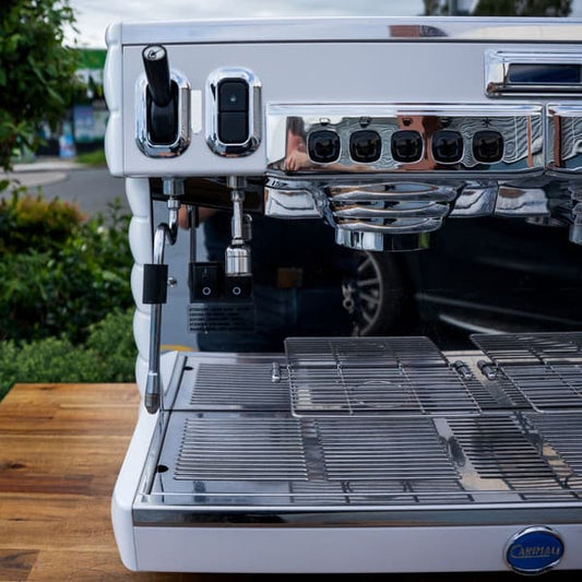 Used Carimali Bubble 2 Group Tall Cup 15 Amp Coffee Machine