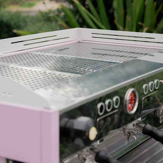 Beautiful Baby Pink 3 Group La Marzocco PB Commercial Coffee Machine - Australia - Di Pacci
