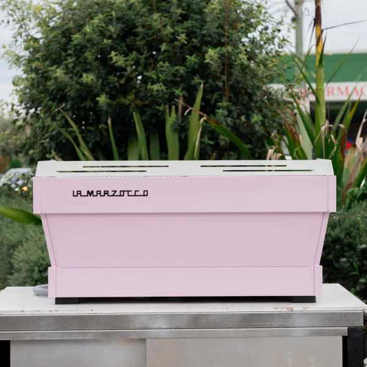 Beautiful Baby Pink 3 Group La Marzocco PB Commercial Coffee Machine - Australia - Di Pacci