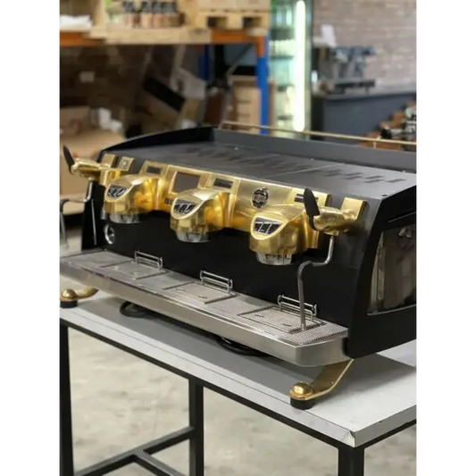 Beautiful Custom 3 Group Gravermetric Black Eagle Coffee