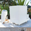 BELLEZZA GULIA IN CUSTOM WHITE + BREWSPIRE DESIGNS & NICHE