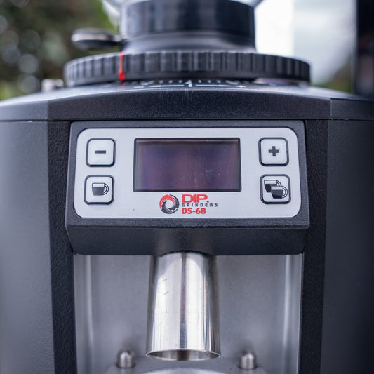 Black Futurmat Ottima & DIP DS - 68 Grinder + Precision Accessories & Stainless Steel Coffee Cart Package - Australia - Di Pacci