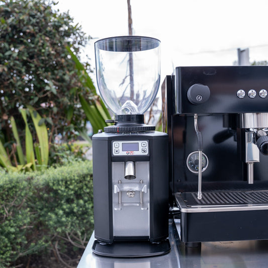 Black Futurmat Ottima & DIP DS - 68 Grinder + Precision Accessories & Stainless Steel Coffee Cart Package - Australia - Di Pacci