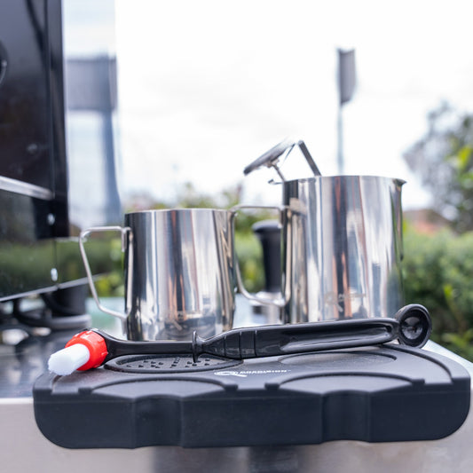 Black Futurmat Ottima & DIP DS - 68 Grinder + Precision Accessories & Stainless Steel Coffee Cart Package - Australia - Di Pacci