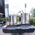 Black Futurmat Ottima & DIP DS - 68 Grinder + Precision Accessories & Stainless Steel Coffee Cart Package - Australia - Di Pacci
