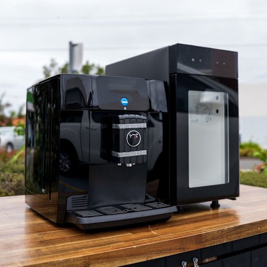 Brand New Carimali CA250 Automatic Coffee Machine + Fridge - Australia - Di Pacci