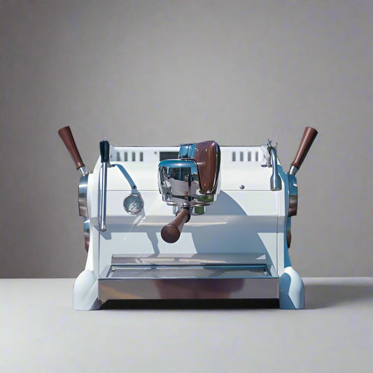Brand New Custom Slayer Espresso In White Coffee Machine - Australia - Di Pacci