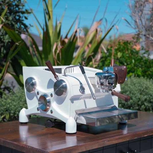 Brand New Custom Slayer Espresso In White Coffee Machine - Australia - Di Pacci