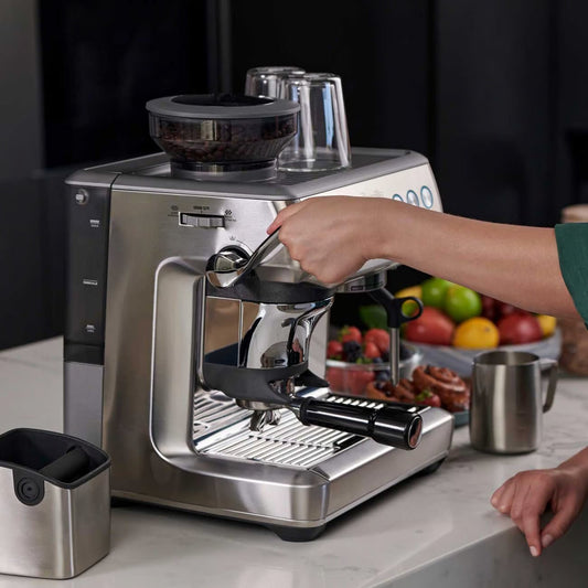 Breville Barista Express Impress Manual Espresso Machine with free coffee and accessories - Australia - Di Pacci