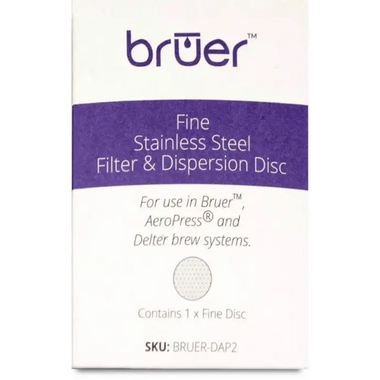 Bruer Stainless Steel Filter Disk for Aeropress & Bruer -
