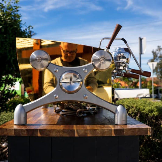 Custom Gold Plated 3 Pre Loved 3 Group Slayer Espresso Coffee Machine