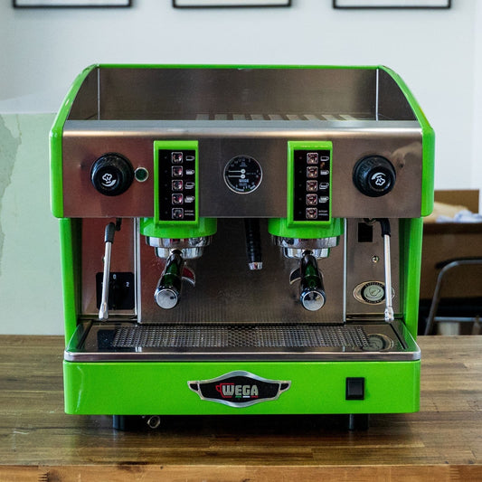 Pre Loved Hulk Green Wega Atlas Compact 2 Group Coffee Machine
