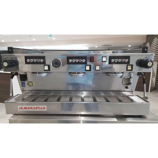 Cheap White 3 Group La Marzocco Linea AV High Cup Commercial