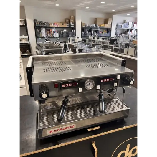 Clean 2 Group White Linea Classic Shot Timers Coffee Machine