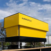 Clean Custom Yellow La Marzocco Linea AV Commercial Coffee