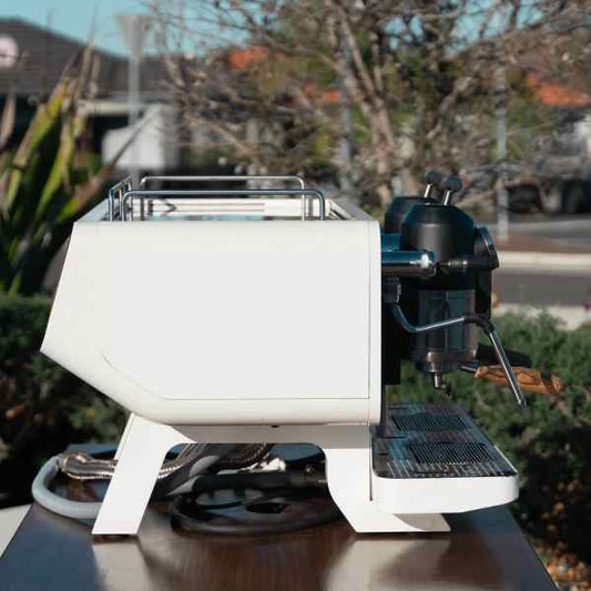 Clean Pre Loved Sanremo OPERA 2 Group V2 Commercial Coffee Machine - Australia - Di Pacci