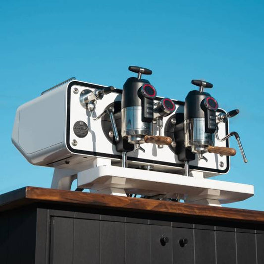 Clean Pre Loved Sanremo OPERA 2 Group V2 Commercial Coffee Machine - Australia - Di Pacci