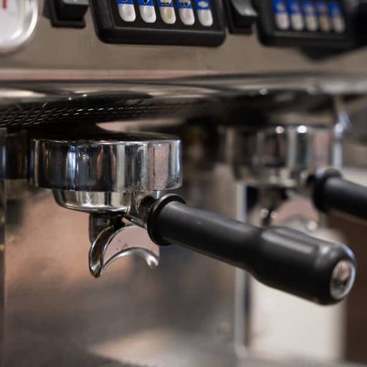 Clean Pre Owned 2 Group Tall Cup 15 Amp Expobar Rugerro Coffee Machine - Australia - Di Pacci