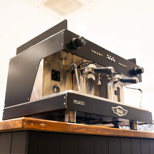 Clean Pre Owned 2 Group Wega Pegaso 15amp Commercial Coffee Machine - Australia - Di Pacci