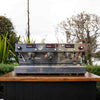 Clean Pre Owned 3 Group La Marzocco LINEA Av In Black With Shot Timers - Australia - Di Pacci