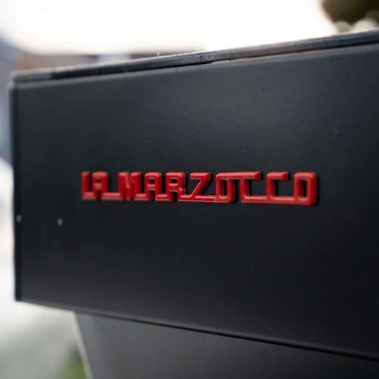 Clean Pre Owned 3 Group La Marzocco LINEA Av In Black With Shot Timers - Australia - Di Pacci