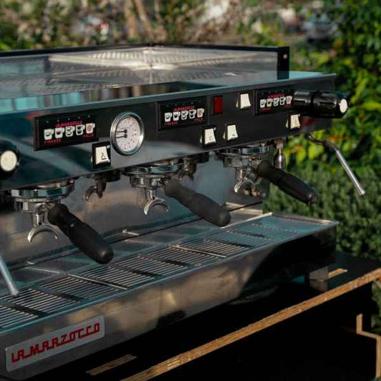 Clean Pre Owned La Marzocco Linea Tall Cup Commercial Coffee Machine - Australia - Di Pacci