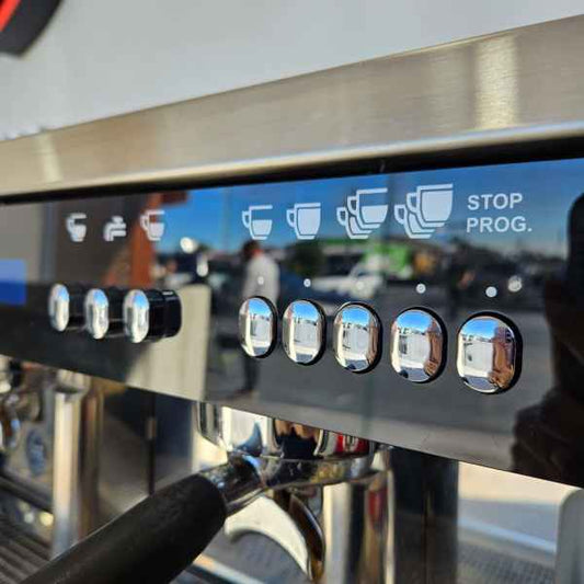 Clean Pre Owned Wega Polaris Tron 2 Group Commercial Coffee Machine - Australia - Di Pacci