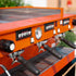 Custom 3 Group Fire Orange La Marzocco Linea Commercial Coffee Machine - Australia - Di Pacci