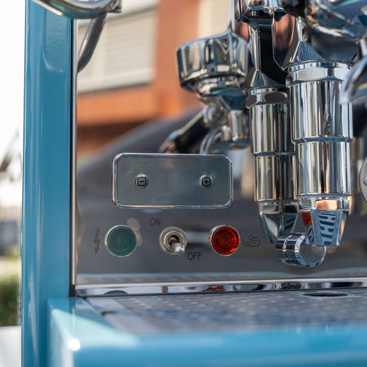 Custom Baby Blue ECM Technika V Profi PID Coffee Machine & Mahlkonig X54 Grinder - Australia - Di Pacci