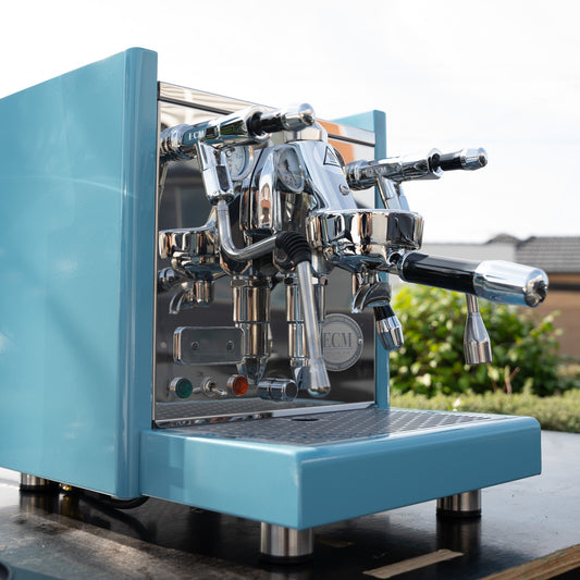 Custom Baby Blue ECM Technika V Profi PID Coffee Machine & Mahlkonig X54 Grinder - Australia - Di Pacci