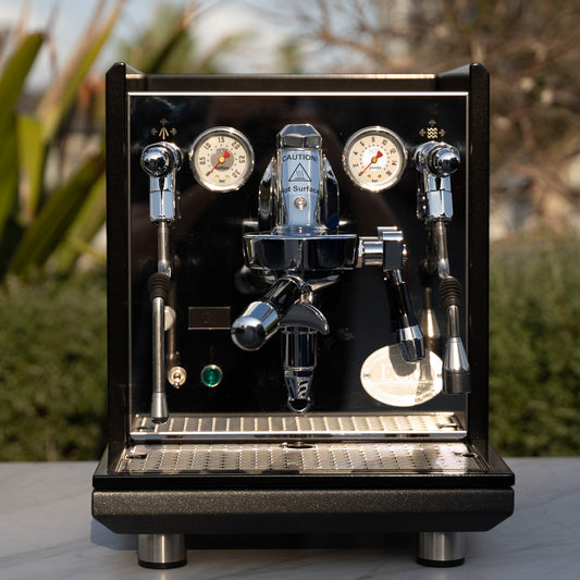 Custom Black ECM Syncronika II Coffee Machine & Mazzer Electronic A Grinder Package - Australia - Di Pacci