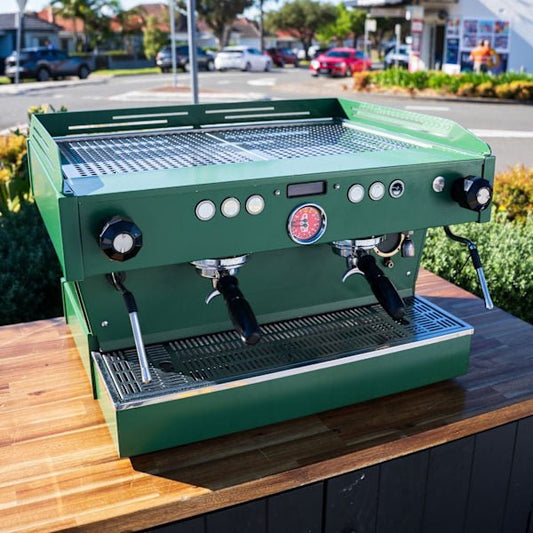 Custom Full Green Pre - Loved La Marzocco PB – 2 Group – Late Model - Australia - Di Pacci
