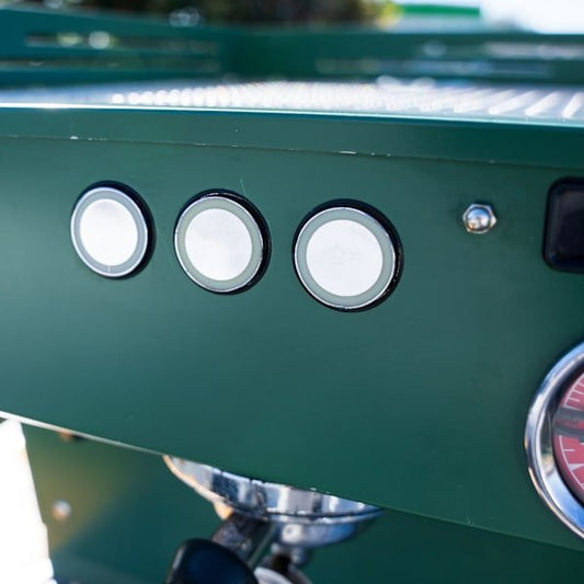 Custom Full Green Pre - Loved La Marzocco PB – 2 Group – Late Model - Australia - Di Pacci