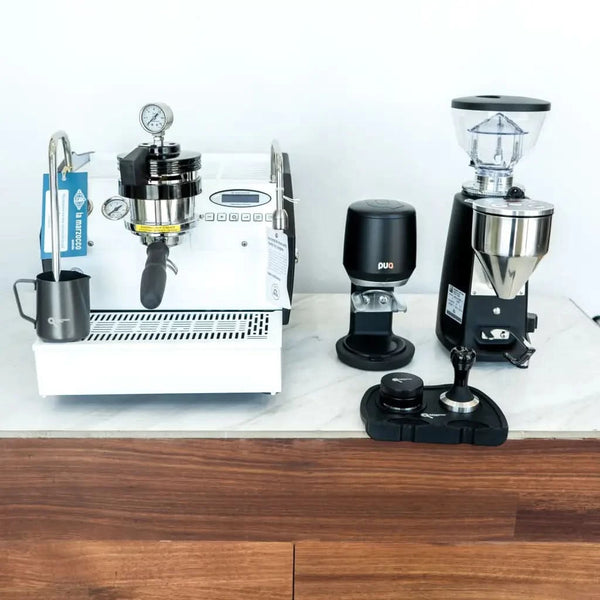 CUSTOM GLOSS WHITE LA MARZOCCO GS3 MP + PUQ PRESS MINI +
